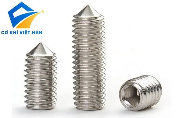 Vít Trí Lục Giác Đầu Nhọn Inox (DIN 914)