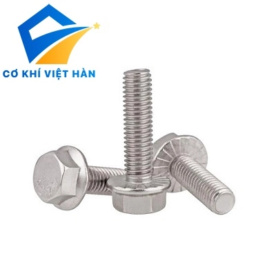 Bu lông inox liền long đen DIN 6921